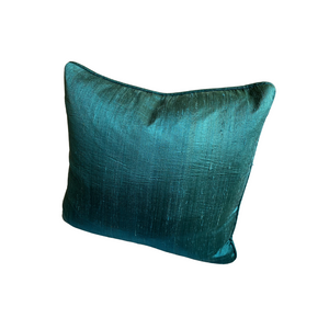 Turquoise Silk Pillow