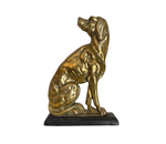 Load image into Gallery viewer, Brass and Iron Dog Doorstop
