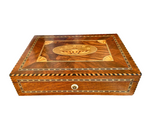 Load image into Gallery viewer, Inlaid Jewelry Box With Hinged Mirror
