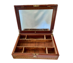 Load image into Gallery viewer, Inlaid Jewelry Box With Hinged Mirror
