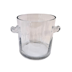 Tiffany & Co Scroll Handled Crystal Ice Bucket
