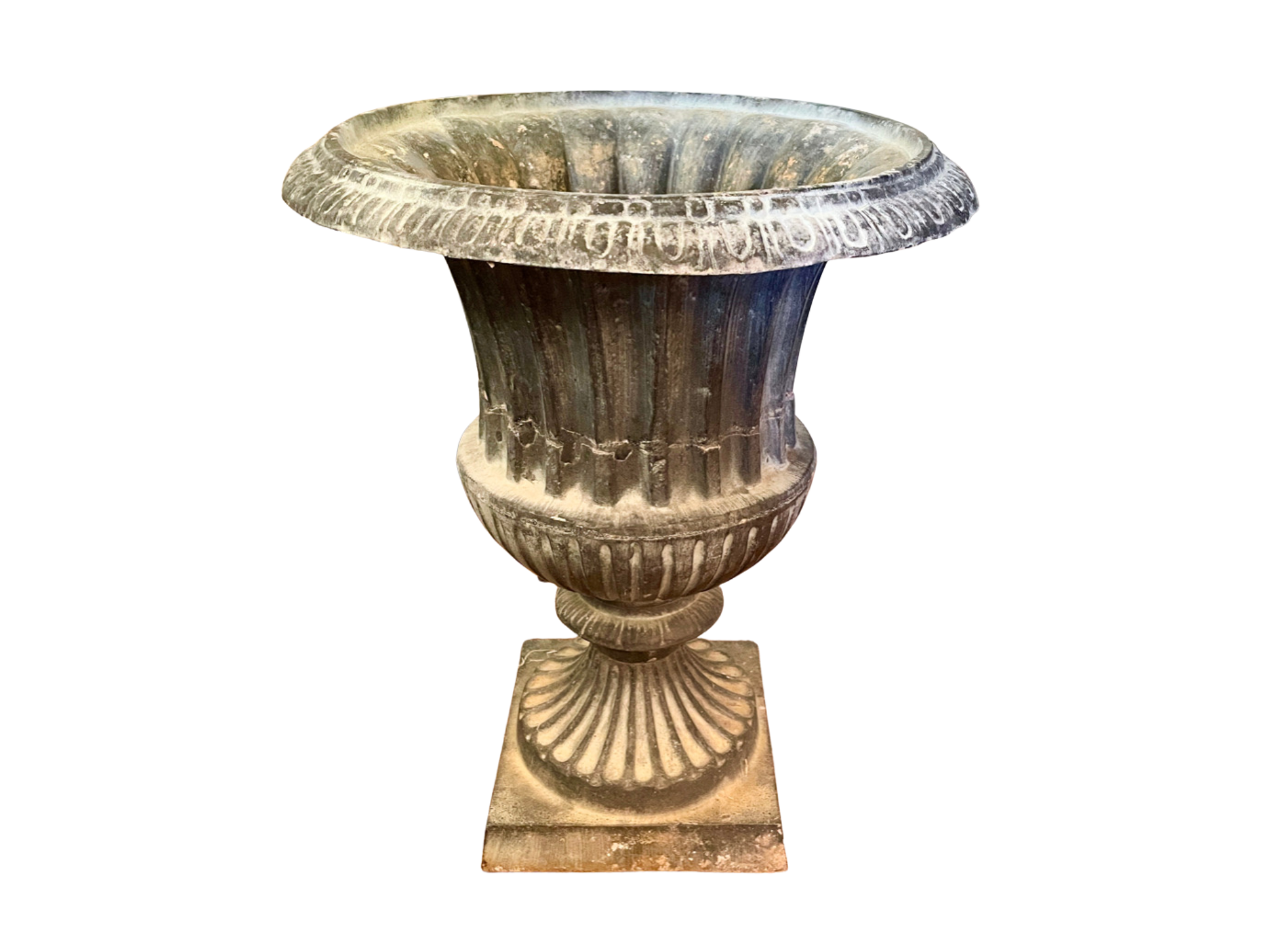 Classical Lightweight Urn in Charcoal Gray (Pair available)