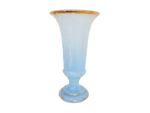 French Opaline Periwinkle Vase