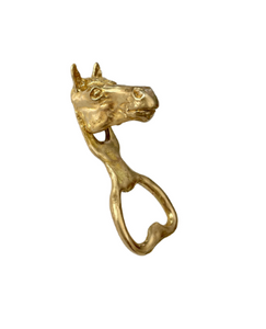Brass Horse's Head Bottle Opener