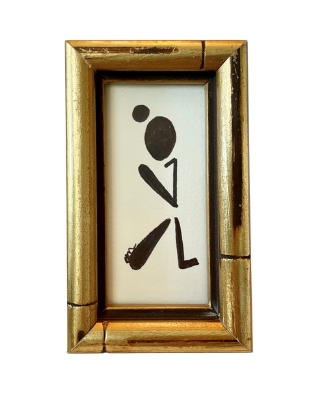 Abstract Black, White, and Gold Female Figure Studies