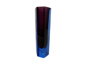 Small Purple and Blue John Rosselli's Prism Vase