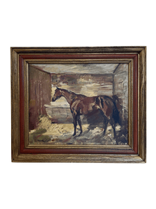 Frank B. Hoffman Oil Painting: "Marlo (The Thoroughbred)"