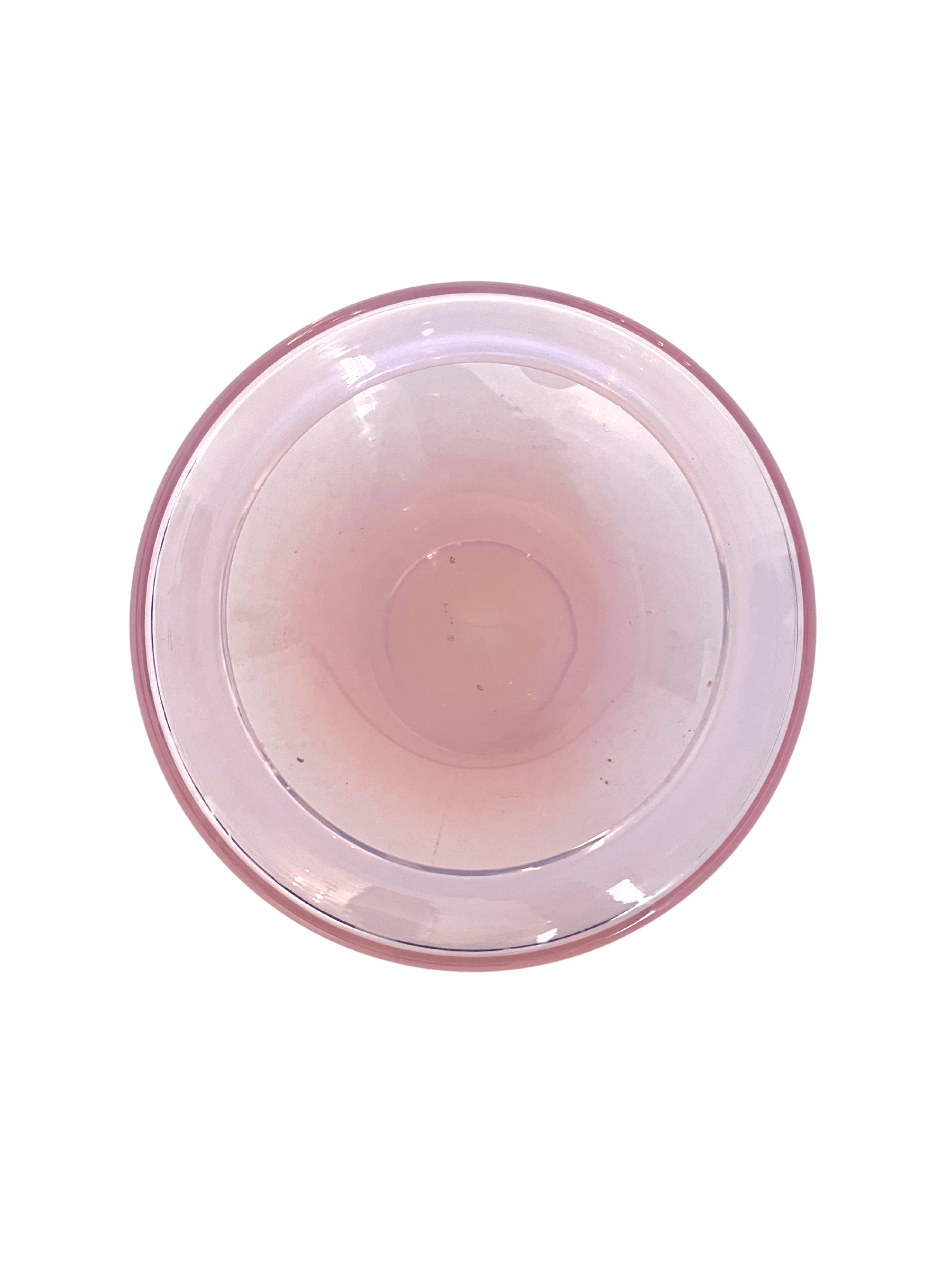 Pink Art Glass Dish
