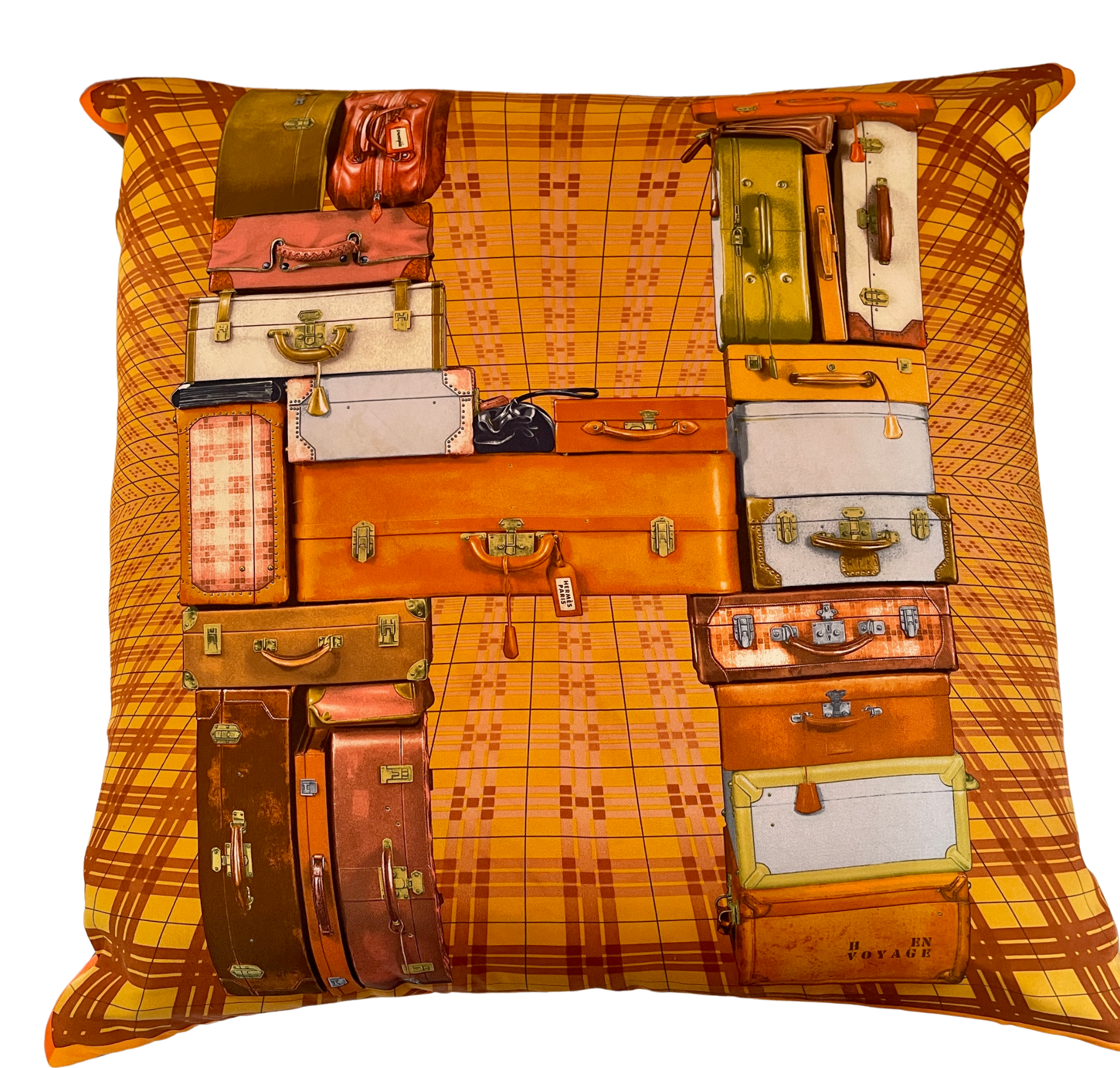 Vintage Hermes Silk and Pillow