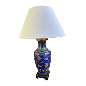 Blue Cloisonné Lamp
