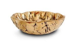 Small Bronze Furrowed Bowl