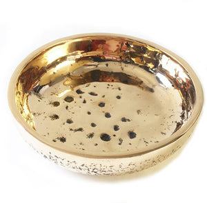Bronze Lily King Dish: Dots