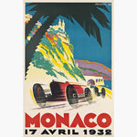 Load image into Gallery viewer, Racing Poster, Monaco 1932
