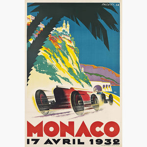 Racing Poster, Monaco 1932